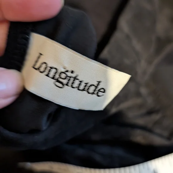 '90s Vintage High Thigh Cut Bikini Bottom Black Suede-Like Fabric - Picture 6 of 8